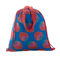 vak na stahování šňůrkou na zakázku červená s potiskem loga - foto 3