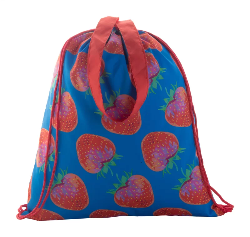 vak na stahování šňůrkou na zakázku červená s potiskem loga