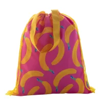 vak na stahování šňůrkou na zakázku žlutá s potiskem loga - foto 4