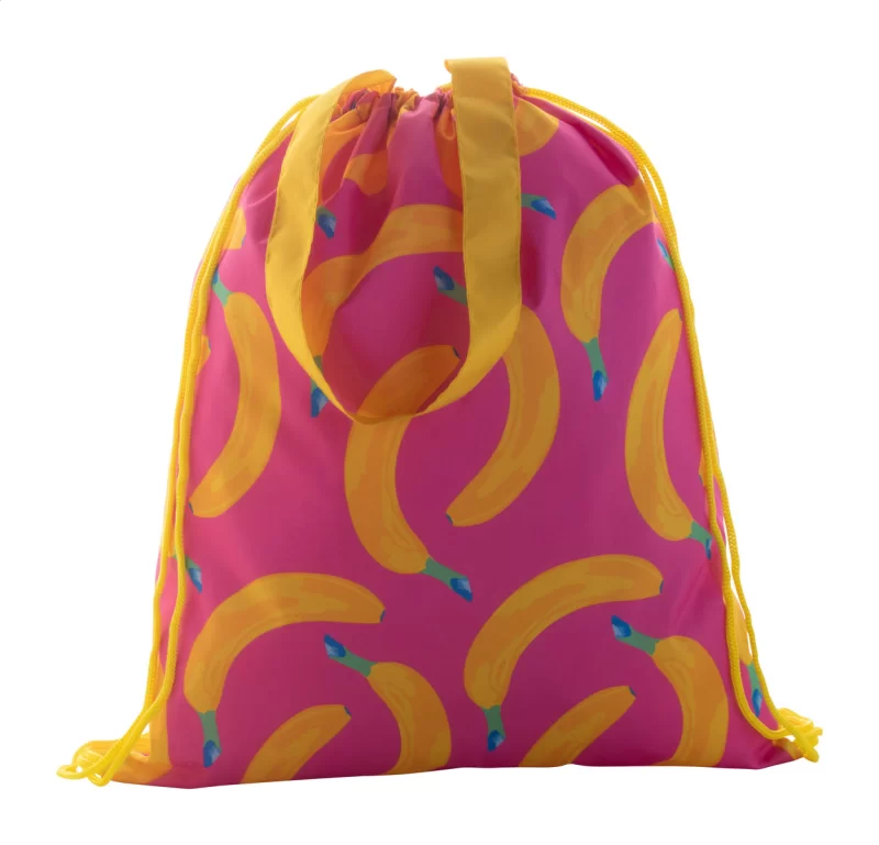 vak na stahování šňůrkou na zakázku žlutá s potiskem loga