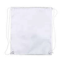 vak na stažení šňůrkou bílá s potiskem loga