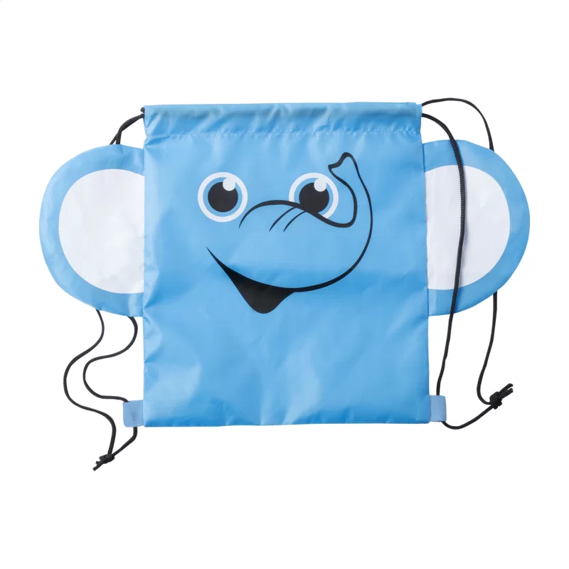 vak na stažení šňůrkou modrá s potiskem loga