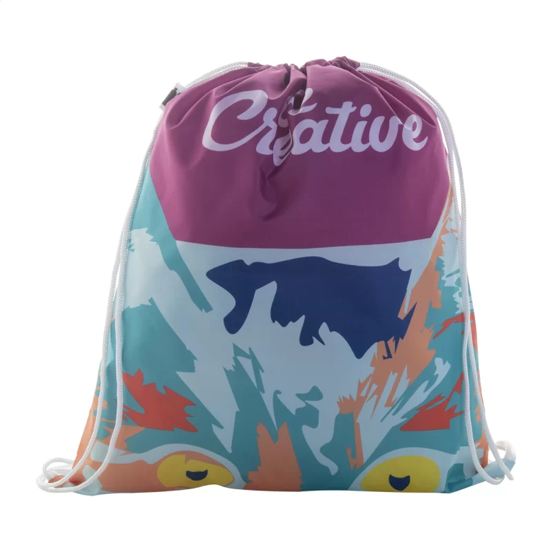 vak na stažení šňůrkou na zakázku bílá — reklamní předmět s vlastním potiskem vak na stažení šňůrkou na zakázku bílá s potiskem loga