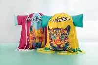 vak na stažení šňůrkou na zakázku bílá s potiskem loga - foto 3