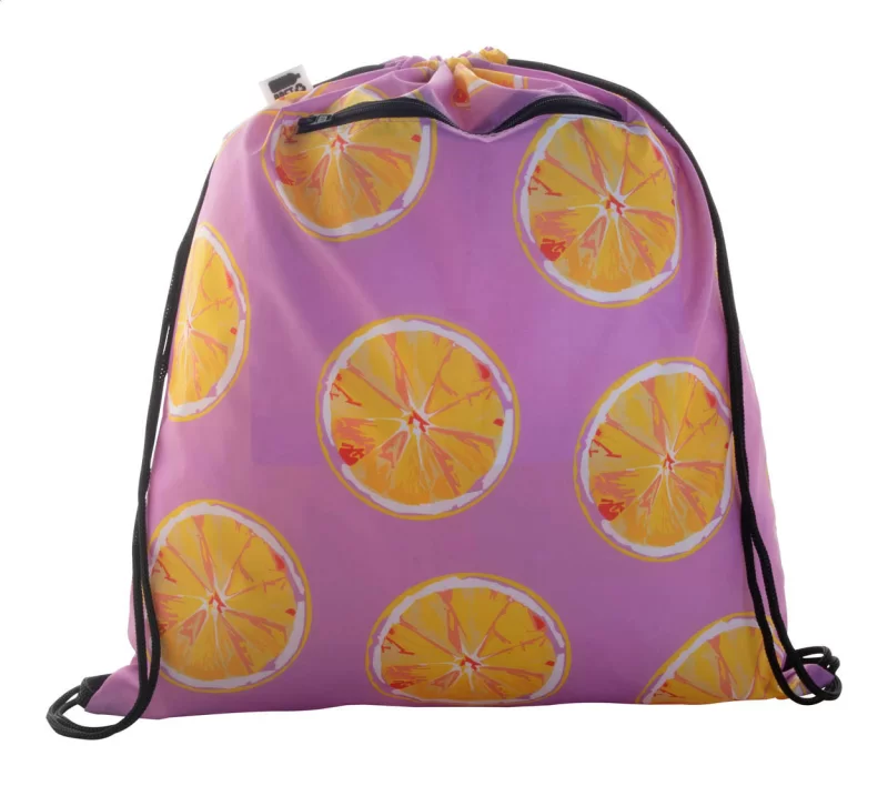 vak na stažení šňůrkou na zakázku černá s potiskem loga