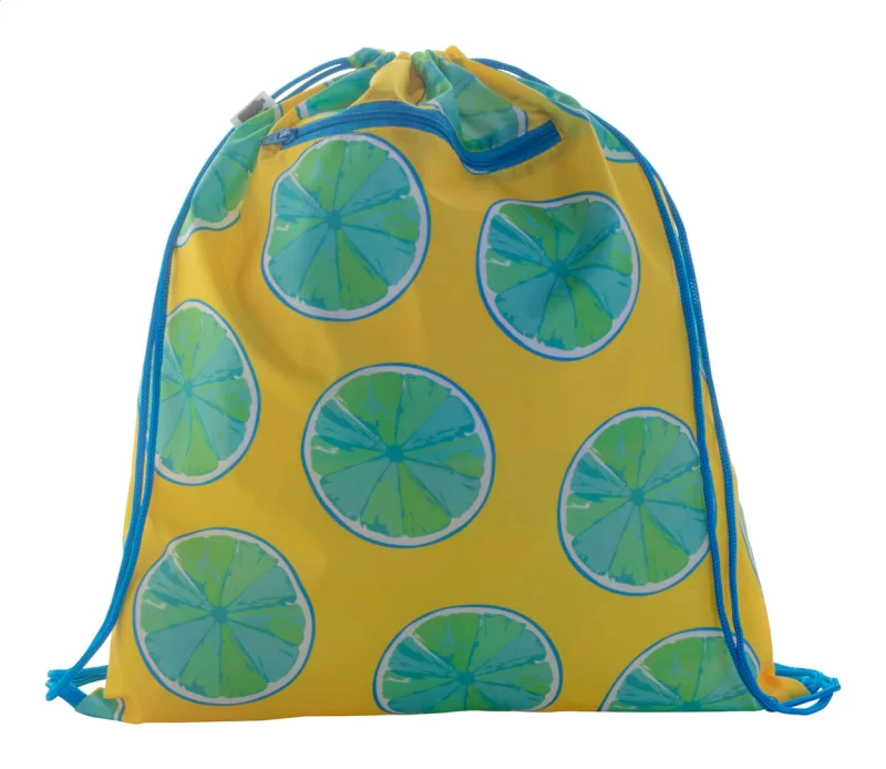 vak na stažení šňůrkou na zakázku modrá s potiskem loga