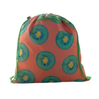 vak na stažení šňůrkou na zakázku zelená s potiskem loga - foto 3