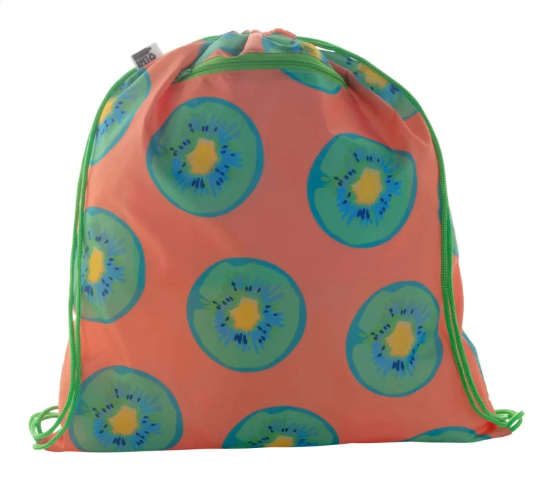 vak na stažení šňůrkou na zakázku zelená s potiskem loga