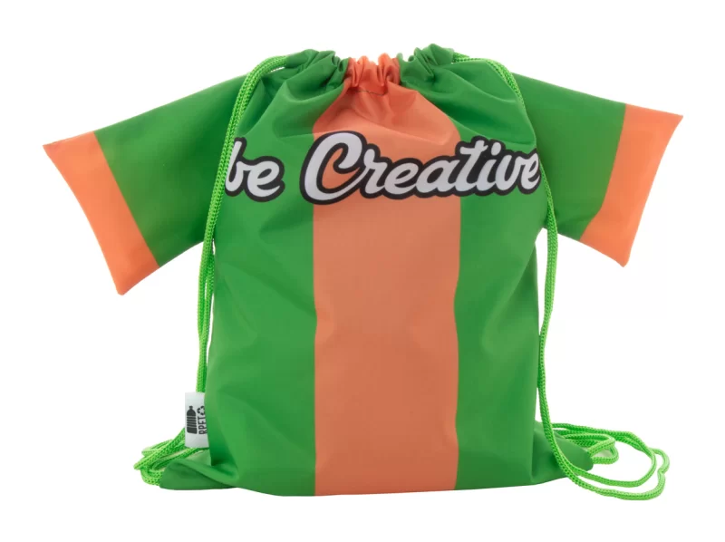 vak na stažení šňůrkou pro děti zelená s potiskem loga
