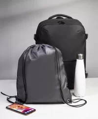 vak na stažení šňůrkou šedá s potiskem loga - foto 2