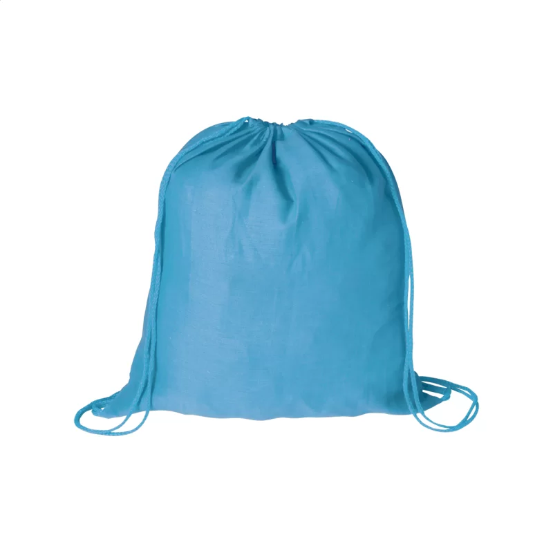 vak na stažení šňůrkou světle modrá s potiskem loga