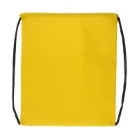 vak na stažení šňůrkou žlutá s potiskem loga