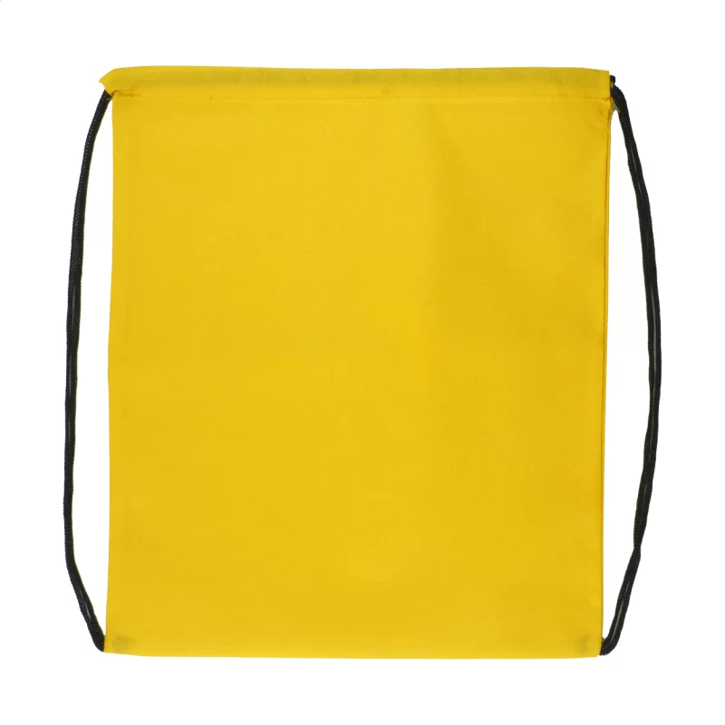 vak na stažení šňůrkou žlutá s potiskem loga