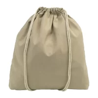 vak se stahovací šňůrkou z recyklované bavlny přírodní s potiskem loga - foto 4