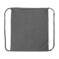 vak se stahovací šňůrkou z recyklované bavlny šedá s potiskem loga - foto 4