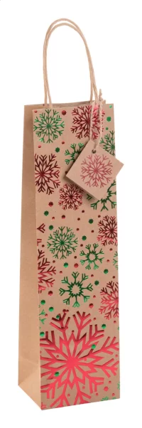 vánoční dárková taška na víno