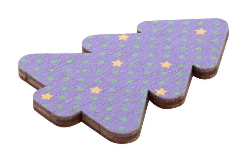 vánoční magnet na ledničku na zakázku, vánoční stromeček přírodní s potiskem loga