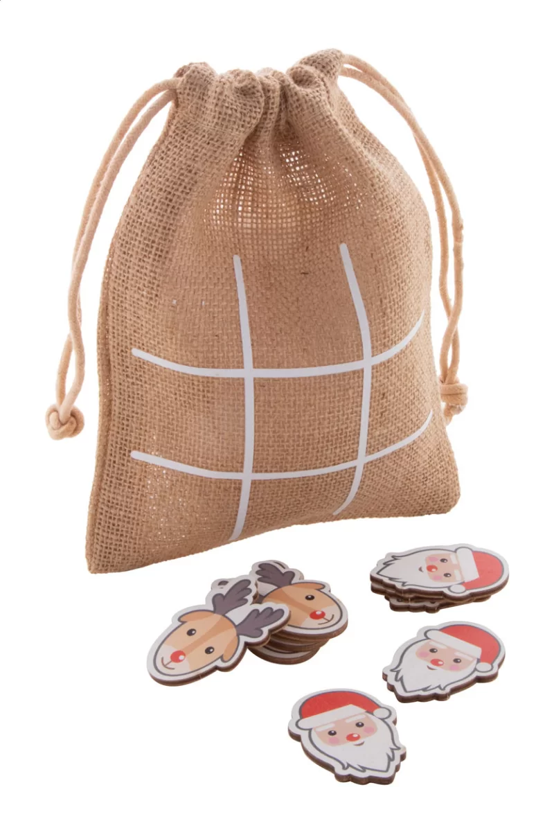 vánoční piškvorky, Santa Claus a sob přírodní s potiskem loga
