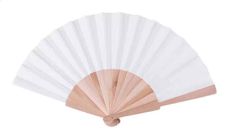 vějíř bílá s potiskem loga