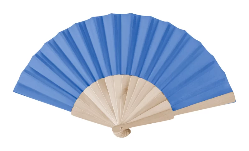 vějíř modrá s potiskem loga