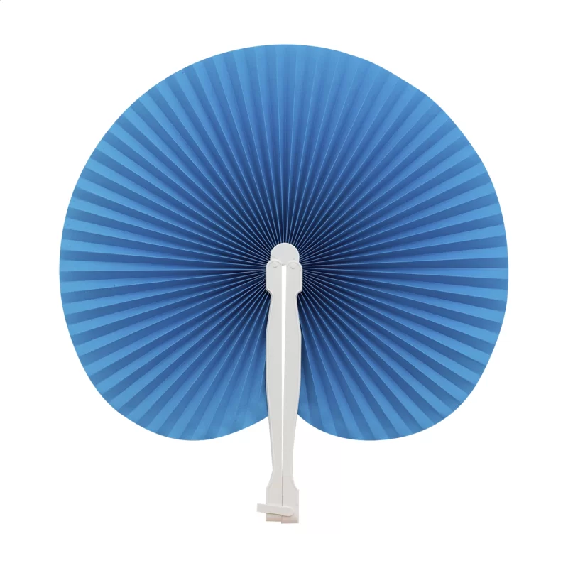 vějíř modrá s potiskem loga