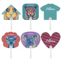 vějíř na zakázku bílá s potiskem loga - foto 11