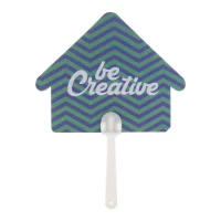 vějíř na zakázku bílá s potiskem loga