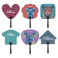 vějíř na zakázku černá s potiskem loga - foto 10