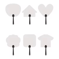 vějíř na zakázku černá s potiskem loga - foto 2