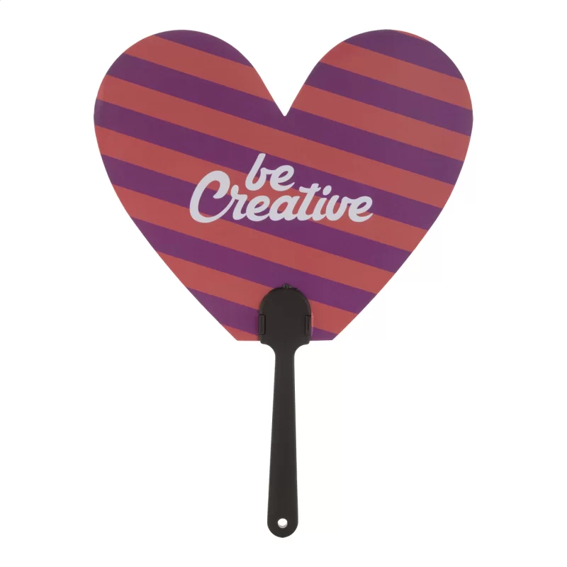 vějíř na zakázku černá s potiskem loga