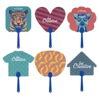 vějíř na zakázku modrá s potiskem loga - foto 11