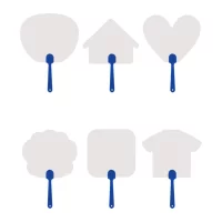 vějíř na zakázku modrá s potiskem loga - foto 2