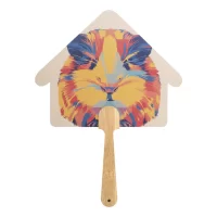 vějíř na zakázku přírodní s potiskem loga