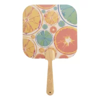 vějíř na zakázku přírodní s potiskem loga - foto 3