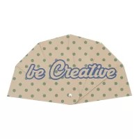 vějíř na zakázku přírodní s potiskem loga