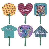 vějíř na zakázku zelená s potiskem loga - foto 11