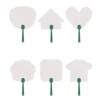 vějíř na zakázku zelená s potiskem loga - foto 2