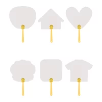 vějíř na zakázku žlutá s potiskem loga - foto 2