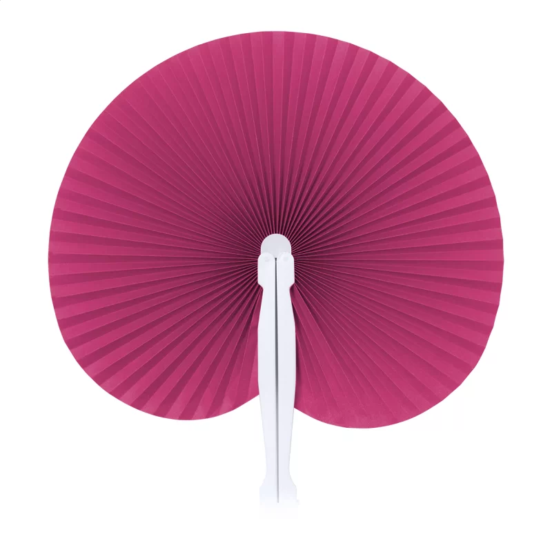 vějíř růžová s potiskem loga