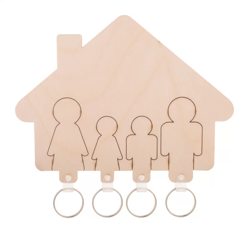 věšák na klíče na stěnu přírodní — reklamní předmět s vlastním potiskem věšák na klíče na stěnu přírodní s potiskem loga