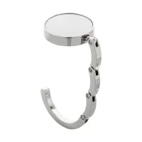 věšák na tašku bílá s potiskem loga