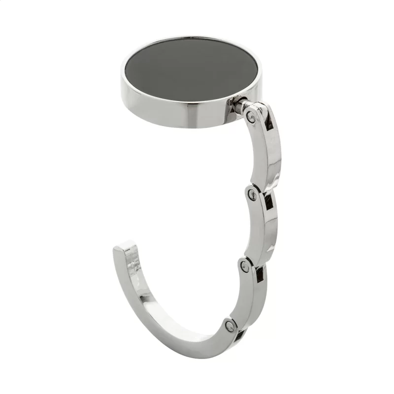 věšák na tašku černá s potiskem loga