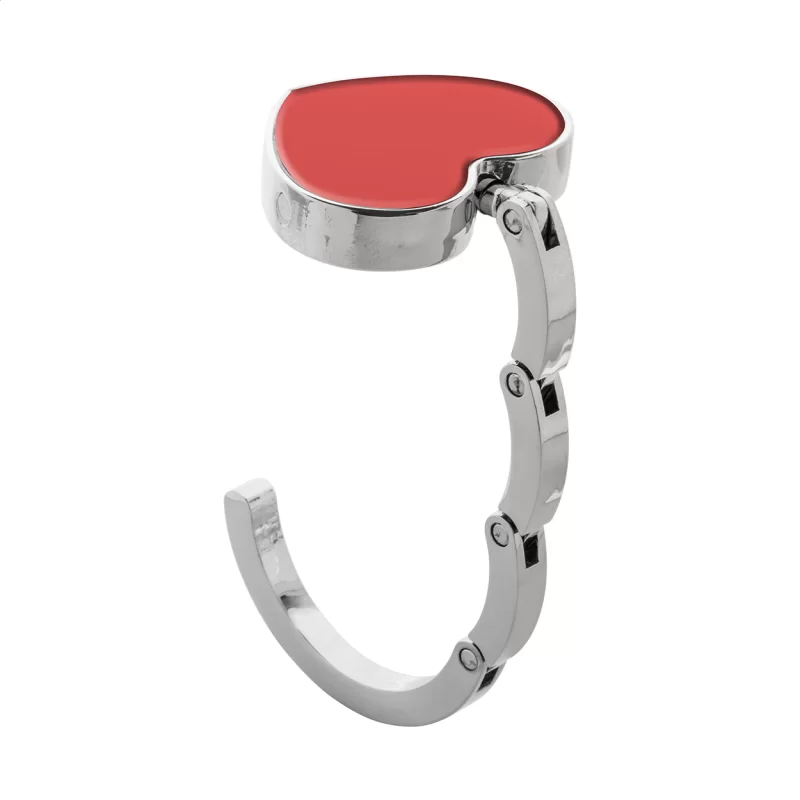 věšák na tašku červená — reklamní předmět s vlastním potiskem věšák na tašku červená s potiskem loga