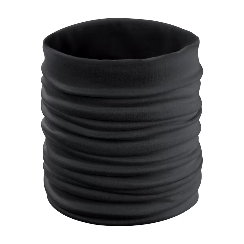 víceúčelový šátek černá s potiskem loga