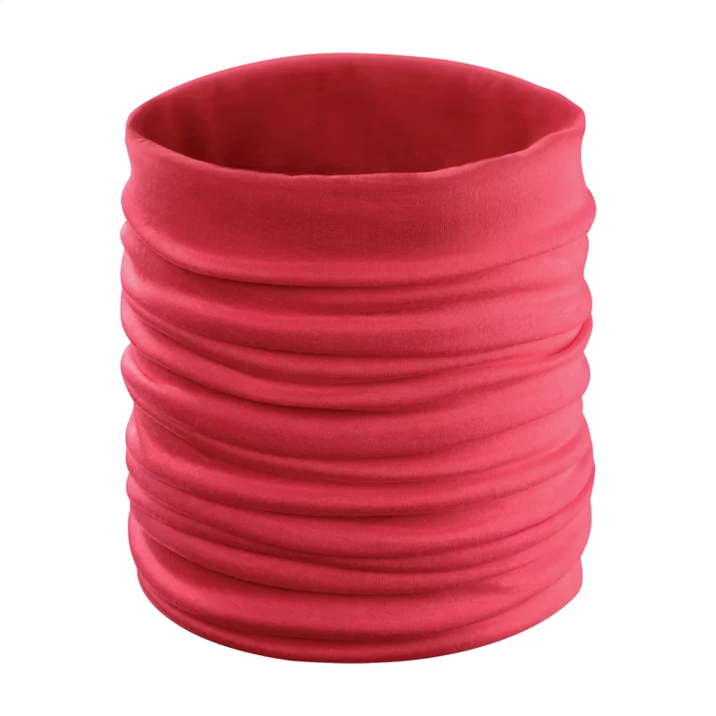 víceúčelový šátek červená s potiskem loga