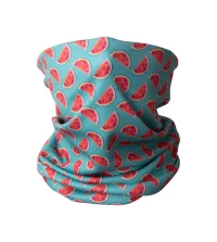 víceúčelový šátek na zakázku bílá s potiskem loga - foto 3