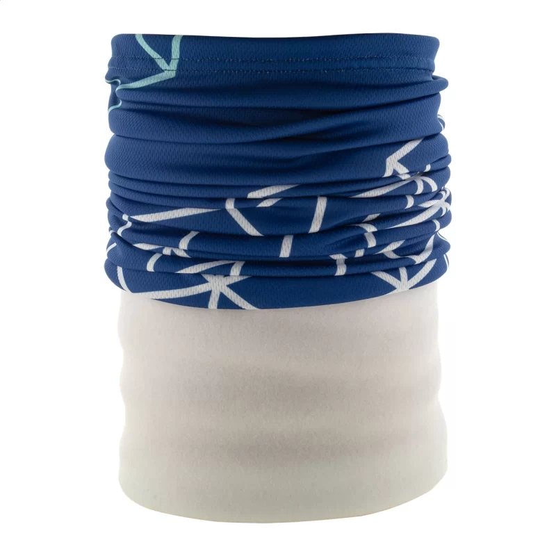 víceúčelový šátek na zakázku bílá s potiskem loga