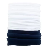 víceúčelový šátek na zakázku modrá s potiskem loga - foto 2