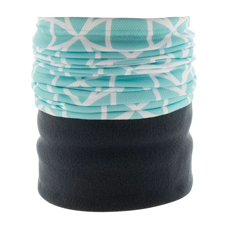 víceúčelový šátek na zakázku šedá s potiskem loga