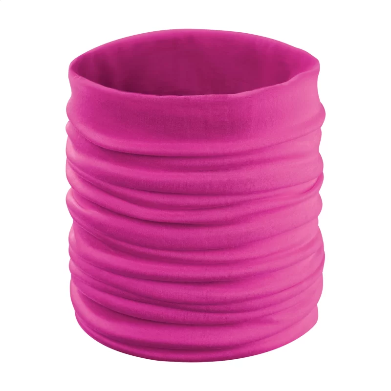 víceúčelový šátek růžová s potiskem loga